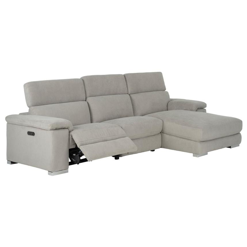 Karly Light Gray Corner Sofa w/Right Chaise  alternate image, 2 of 9 images.