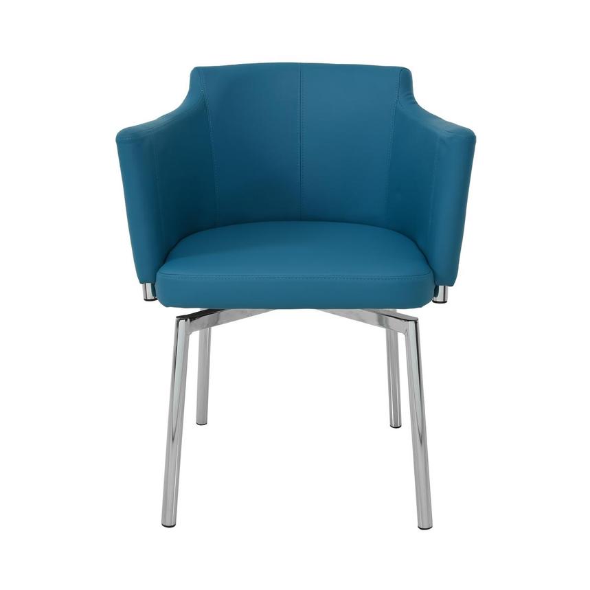 Dusty Blue Swivel Side Chair  main image, 1 of 9 images.