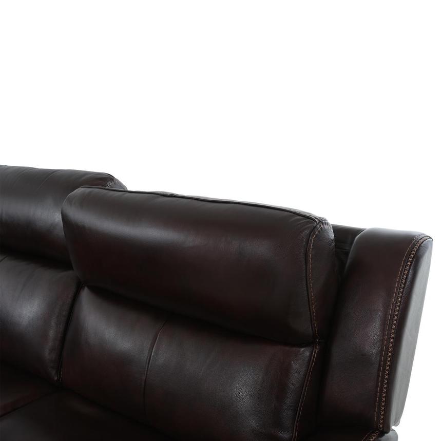 Jake Brown Leather Power Reclining Sectional with 4PCS/2PWR  alternate image, 7 of 9 images.