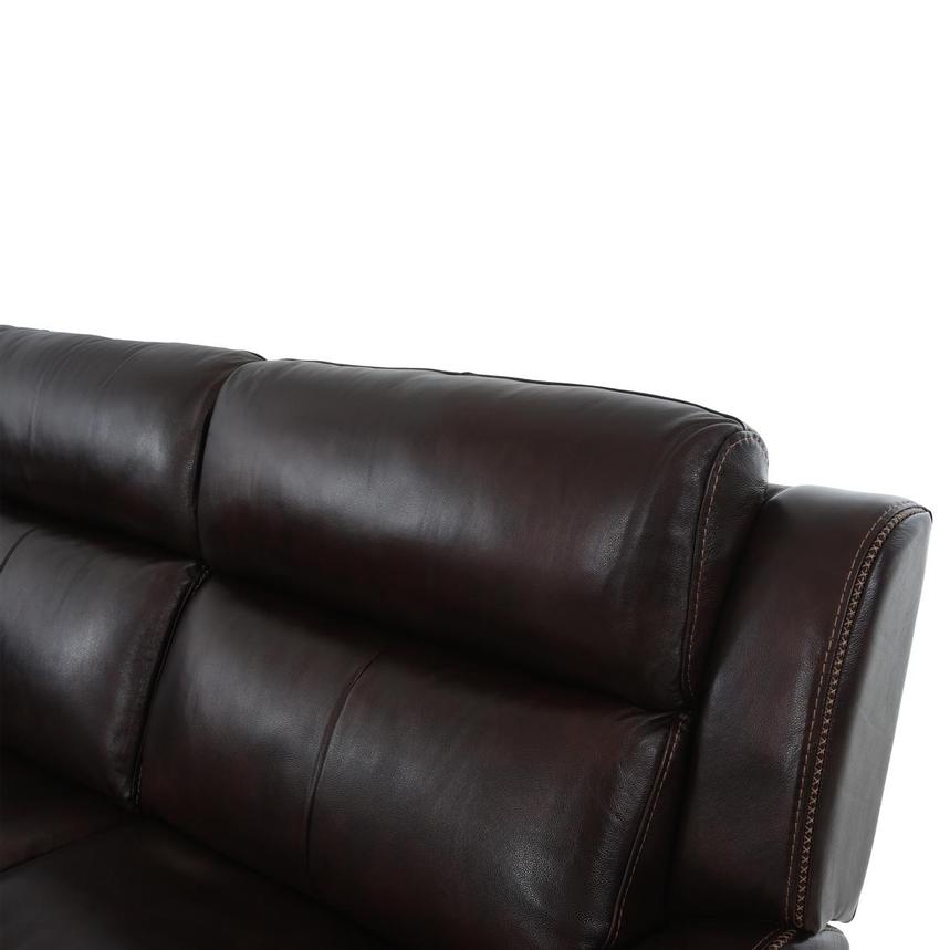 Jake Brown Leather Power Reclining Sectional with 5PCS/2PWR  alternate image, 6 of 10 images.