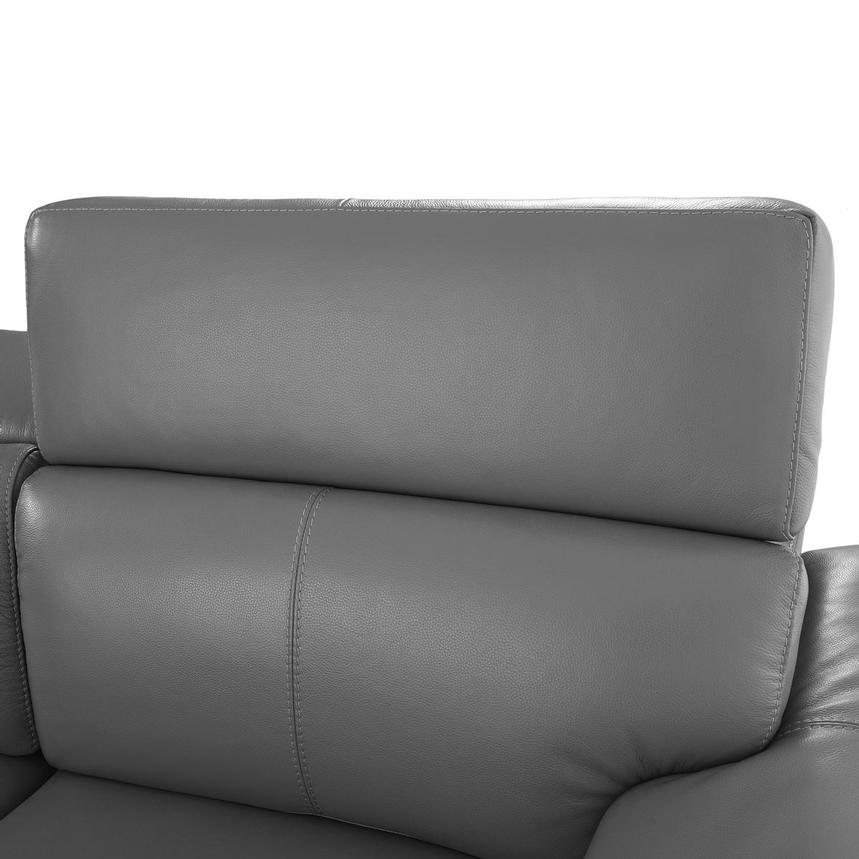 Charlie Gray Leather Power Reclining Sectional with 7PCS/3PWR  alternate image, 10 of 14 images.