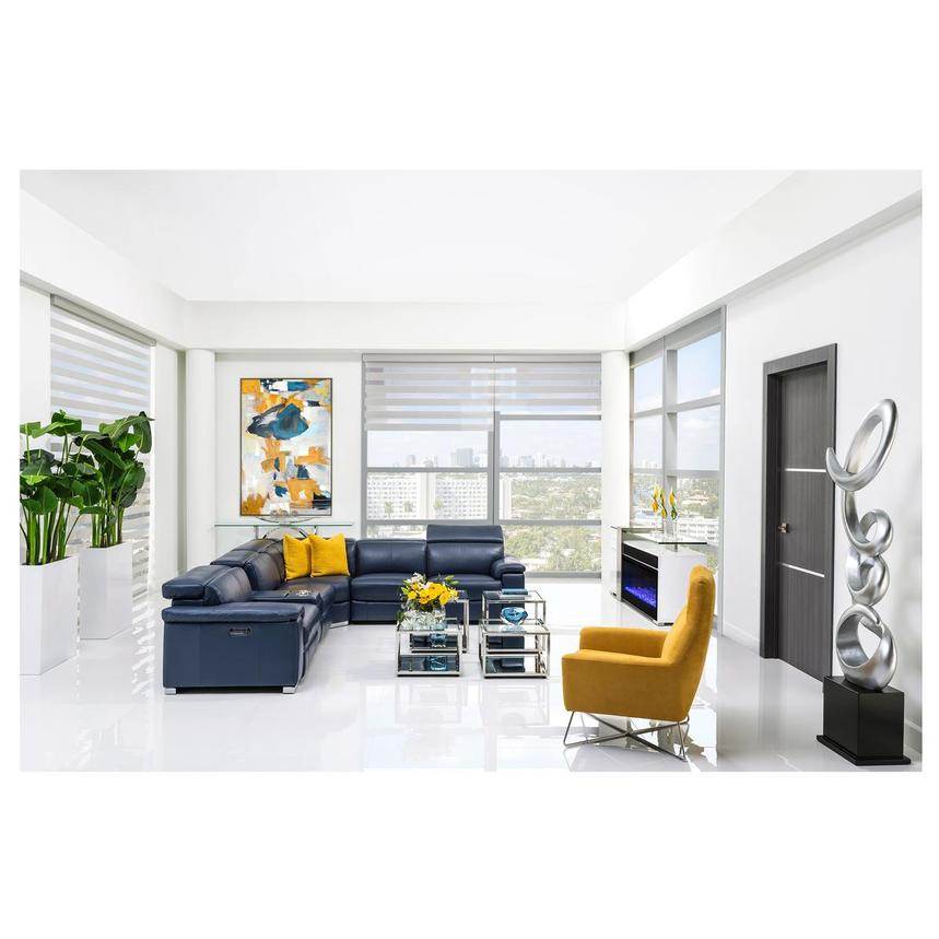 Blue Leather Sectional Living Room Ideas Matttroy