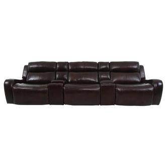 Jake Brown Home Theater Leather Seating with 5PCS/2PWR