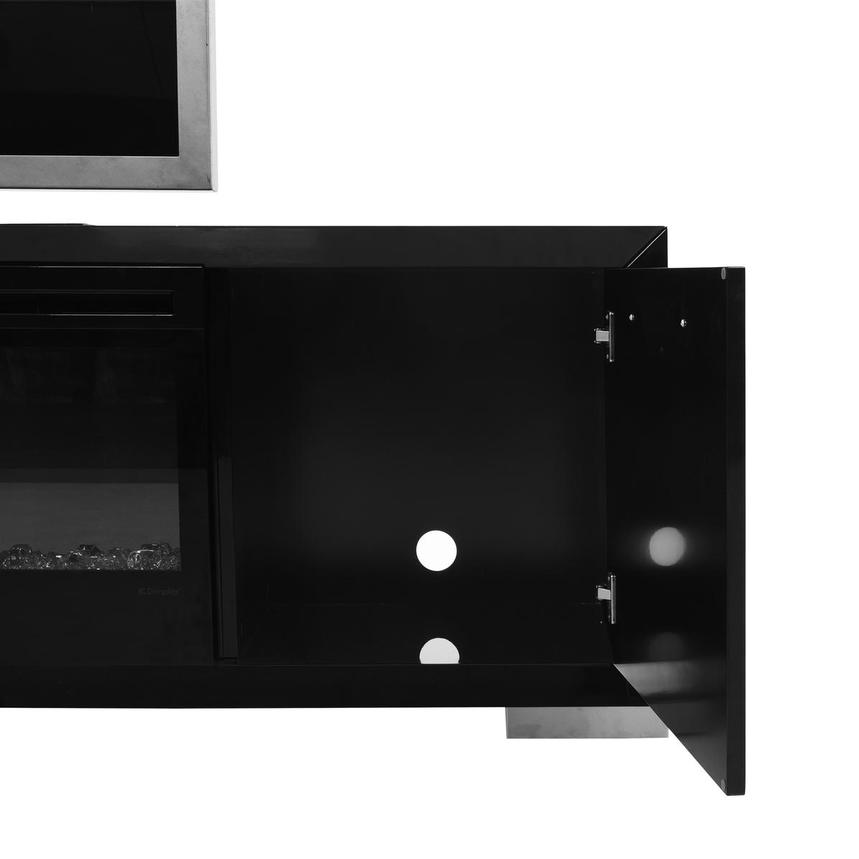 Rialto Black Electric Fireplace w/Remote Control  alternate image, 8 of 12 images.