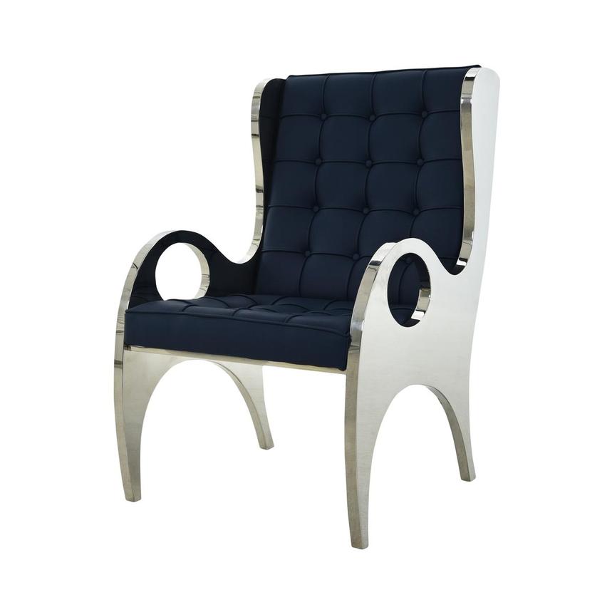 Boss Dark Blue Accent Chair  main image, 1 of 8 images.