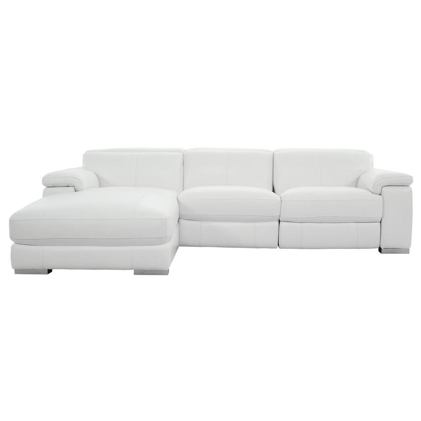 Charlie White Corner Sofa w/Left Chaise  main image, 1 of 11 images.