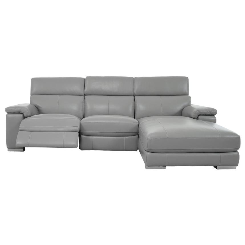 Charlie Light Gray Corner Sofa w/Right Chaise  alternate image, 2 of 12 images.