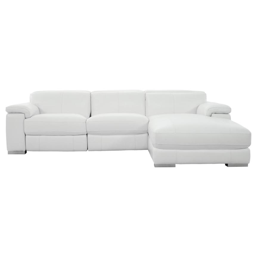 Charlie White Corner Sofa w/Right Chaise  main image, 1 of 11 images.