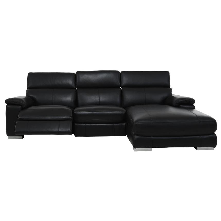Charlie Black Corner Sofa w/Right Chaise alternate image, 2 of 13 images.