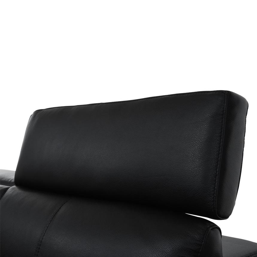 Charlie Black Corner Sofa w/Right Chaise  alternate image, 9 of 13 images.