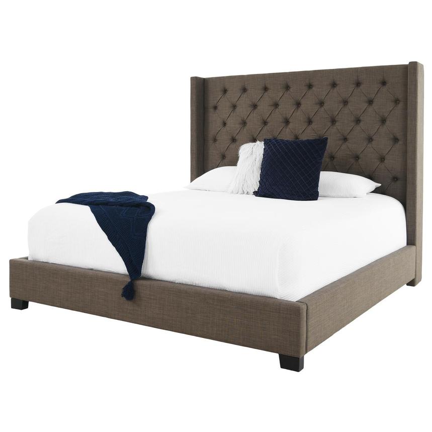 Madison Brown Queen Platform Bed  main image, 1 of 8 images.
