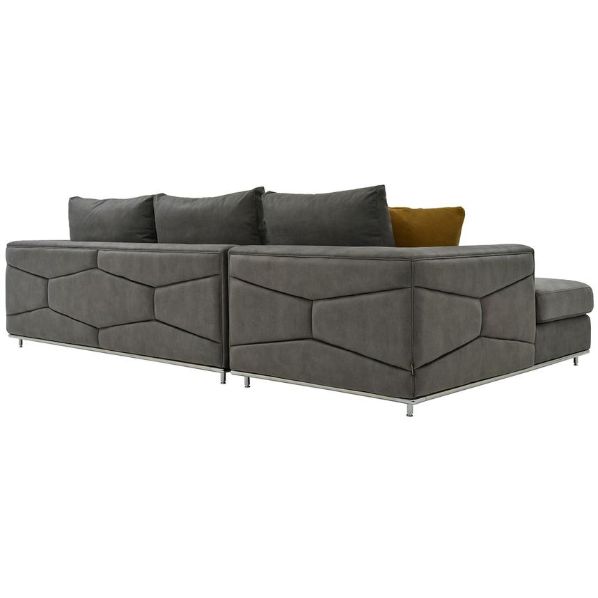 Grigio Gray 2PC Sectional Sofa w/Left Chaise  alternate image, 2 of 5 images.