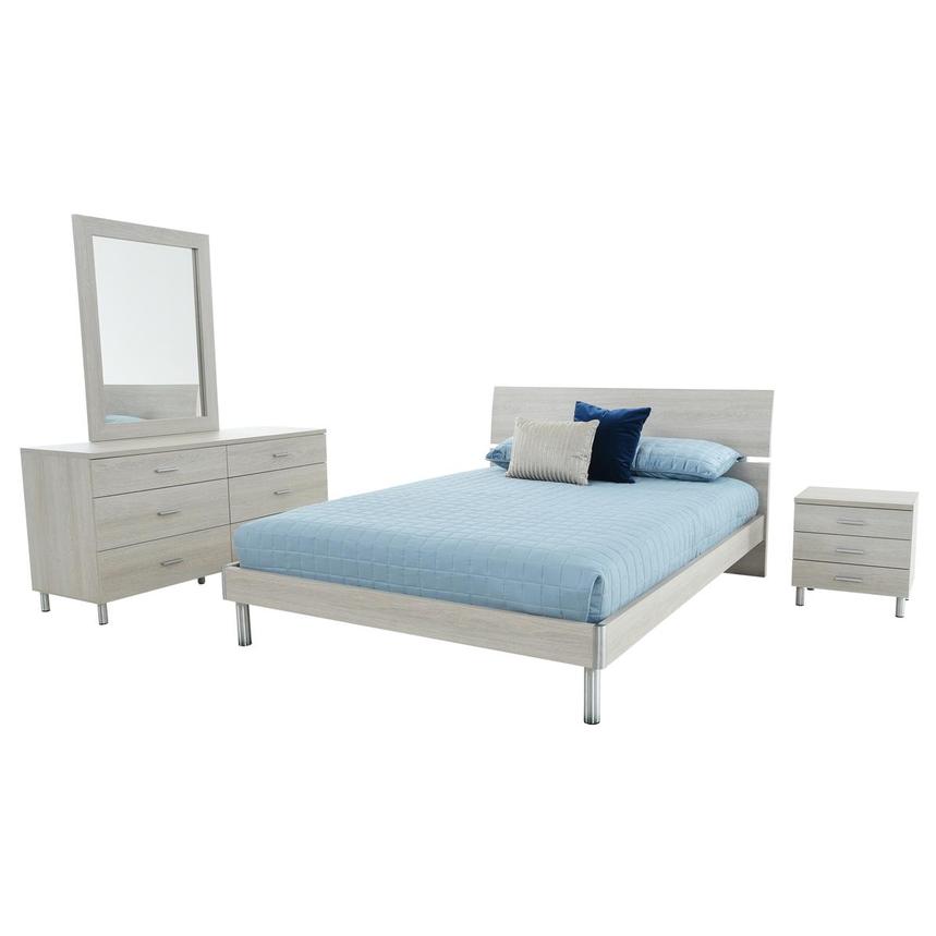 Nathan Natural 4-Piece Queen Bedroom Set  main image, 1 of 5 images.