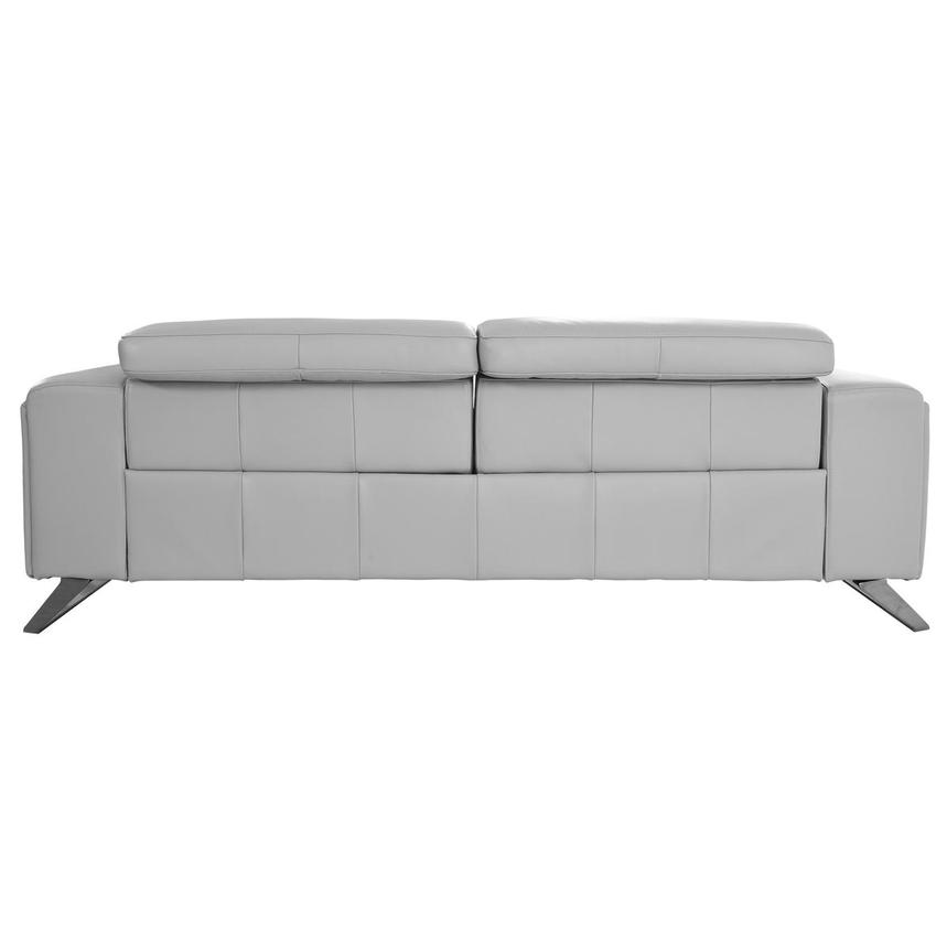 Anchi Silver Leather Power Reclining Sofa  alternate image, 5 of 12 images.