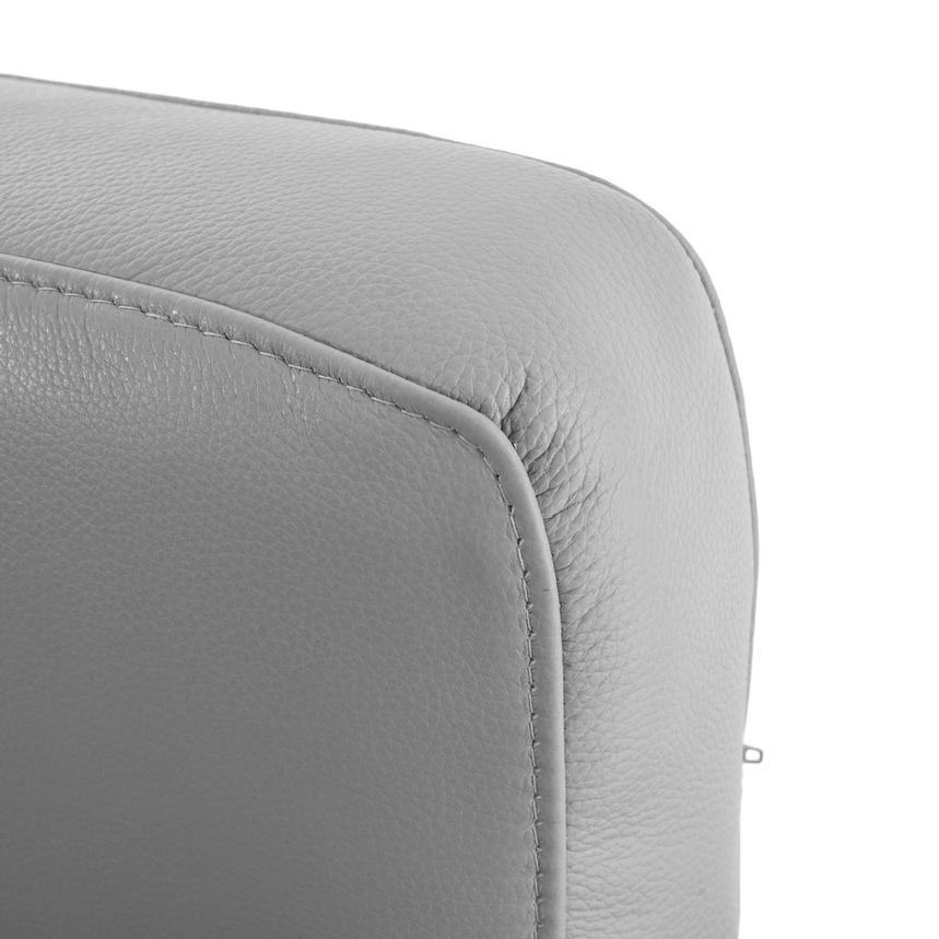 Anchi Silver Leather Power Reclining Sofa alternate image, 7 of 12 images.