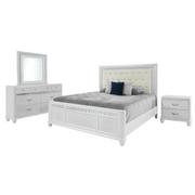 Kaleidoscope White 4-Piece King Bedroom Set  main image, 1 of 5 images.