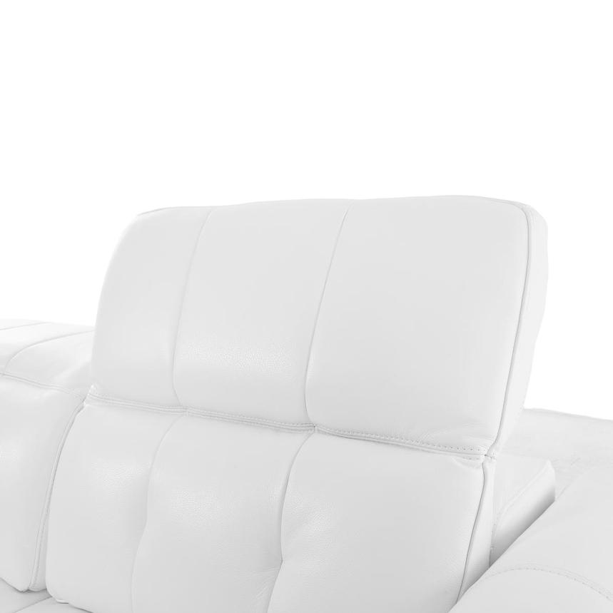Dolomite White Leather Power Reclining Sectional with 5PCS/3PWR  alternate image, 5 of 9 images.