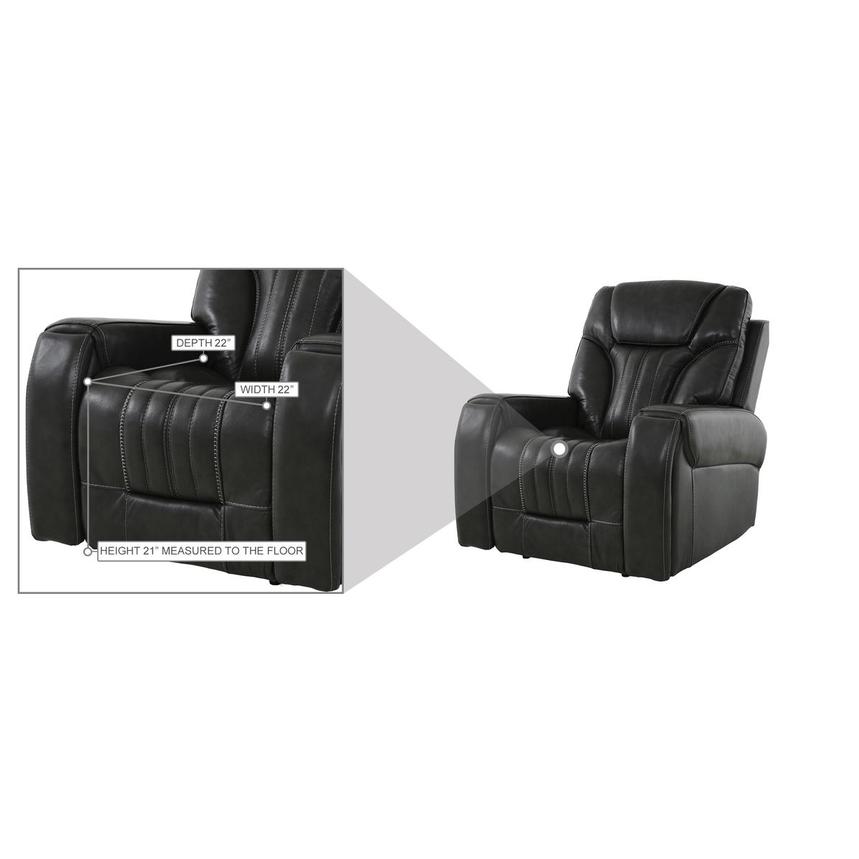 Bruce Leather Power Recliner alternate image, 12 of 12 images.