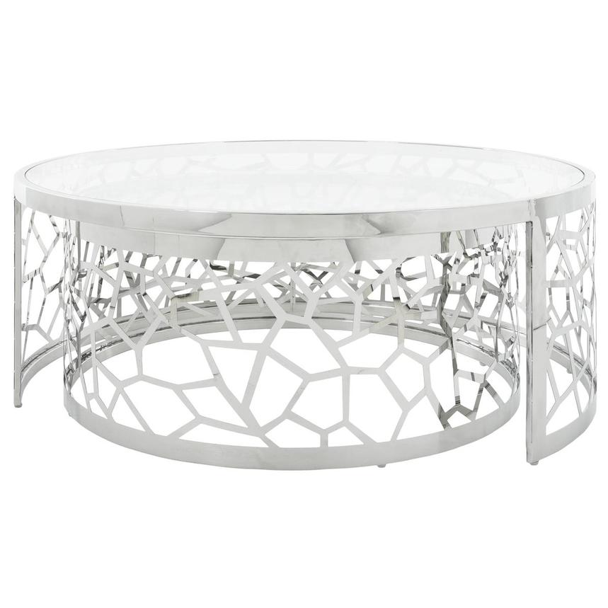 Lacey Silver Nesting Tables Set of 2 alternate image, 2 of 9 images.