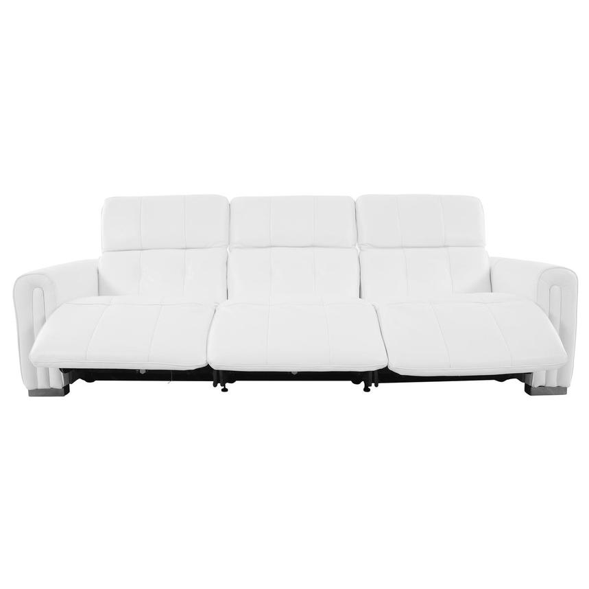 Dolomite White 3PWR Oversized Leather Sofa  alternate image, 2 of 12 images.