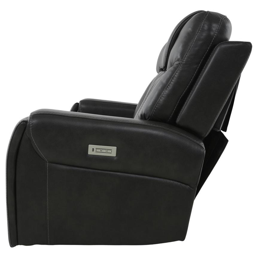 Bruce Power Reclining Leather Sofa  alternate image, 4 of 10 images.