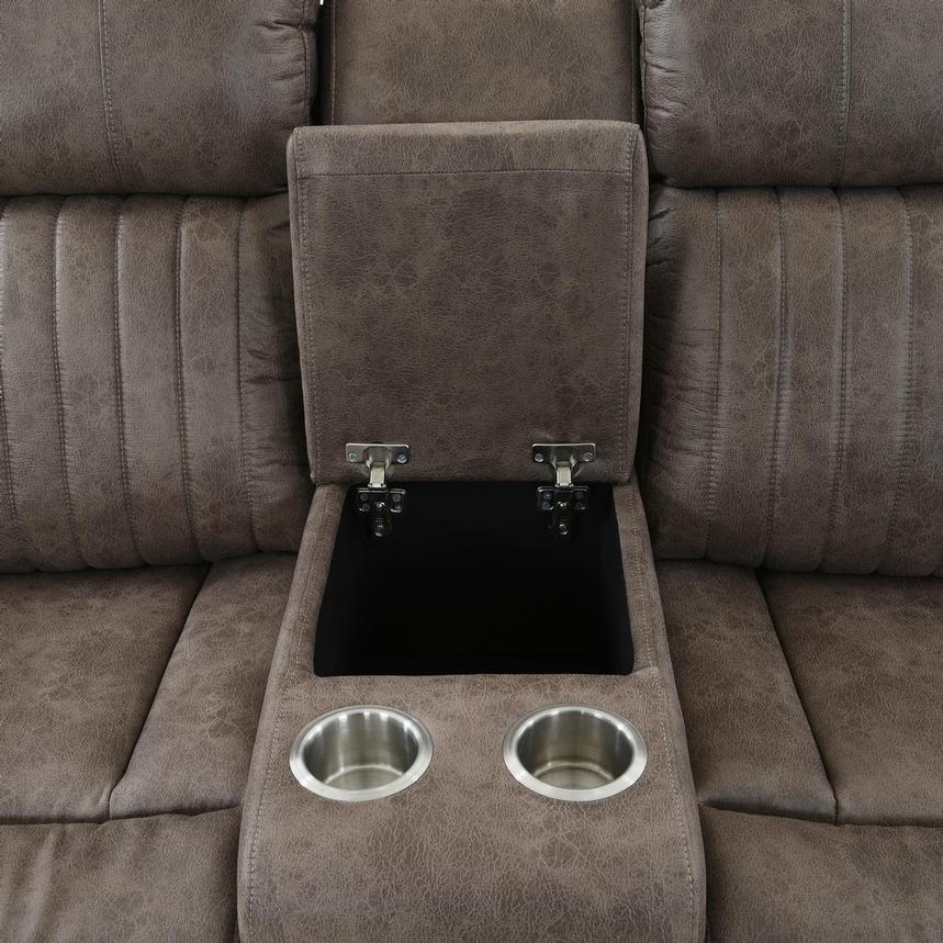 Dart Recliner Sofa w/Console  alternate image, 9 of 15 images.