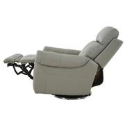 Rogelio Gray Leather Power Recliner  alternate image, 4 of 8 images.