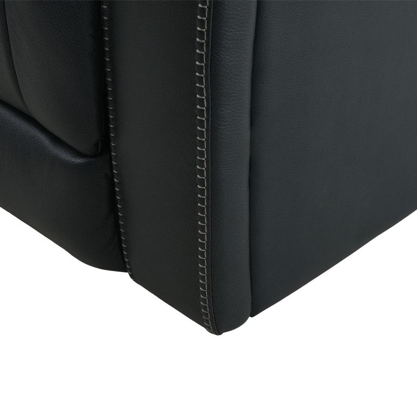 Santiago Blue Leather Power Recliner alternate image, 10 of 12 images.