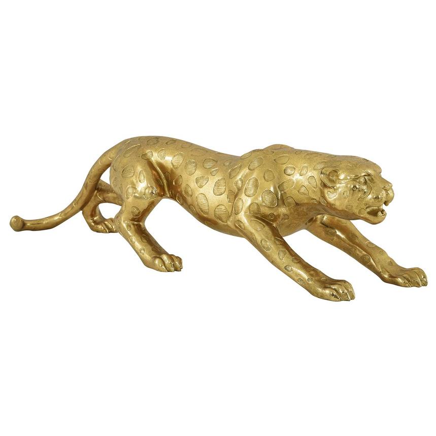 Leopard Gold Sculpture  main image, 1 of 9 images.