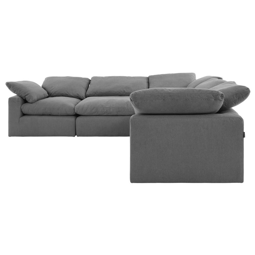 Depp Gray Corner Sofa with 5PCS/2 Armless Chairs  alternate image, 2 of 9 images.