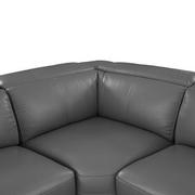 Charlie Gray Leather Power Reclining Sectional with 5PCS/2PWR  alternate image, 7 of 13 images.