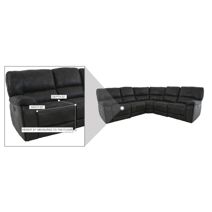 Ralph Power Reclining Sectional with 5PCS/2PWR  alternate image, 12 of 12 images.