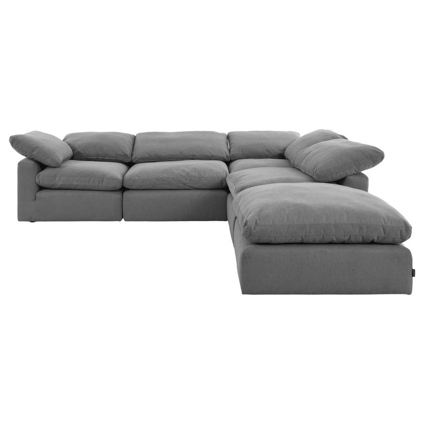 Depp Gray Corner Sofa with 5PCS/Ottoman  alternate image, 2 of 9 images.