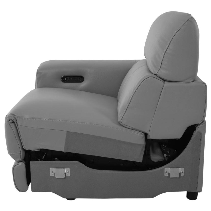 Charlette Silver Left Power Recliner  alternate image, 3 of 5 images.