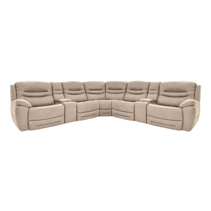 Dan Cream Power Reclining Sectional with 7PCS/3PWR