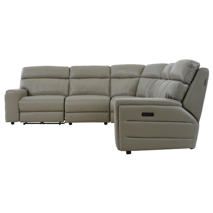 Vincenzo Leather Power Reclining Sectional with 5PCS/3PWR  alternate image, 3 of 13 images.
