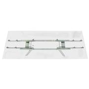 Landon Silver Extendable Dining Table  alternate image, 7 of 10 images.