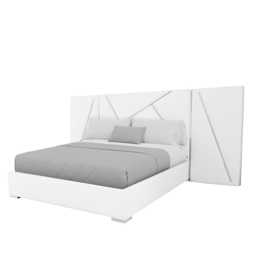 Luxboca King Platform Bed w/Side Panels  main image, 1 of 8 images.