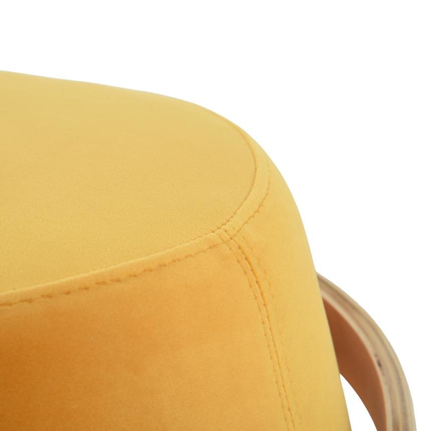 Short and Stout Yellow Ottoman w/ Handle  alternate image, 6 of 6 images.