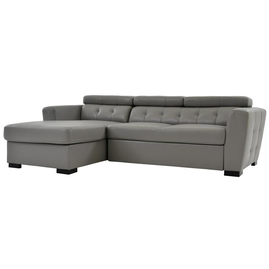Reeve Gray Sleeper w Left Chaise El Dorado Furniture