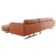 Symphony Leather Sofa w/Right Chaise  alternate image, 5 of 13 images.
