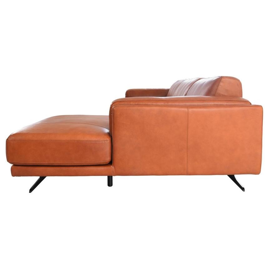 Symphony Leather Sofa w/Right Chaise  alternate image, 4 of 19 images.