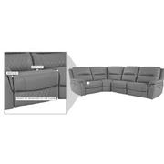 Ivone Leather Power Reclining Sectional with 4PCS/2PWR  alternate image, 13 of 13 images.