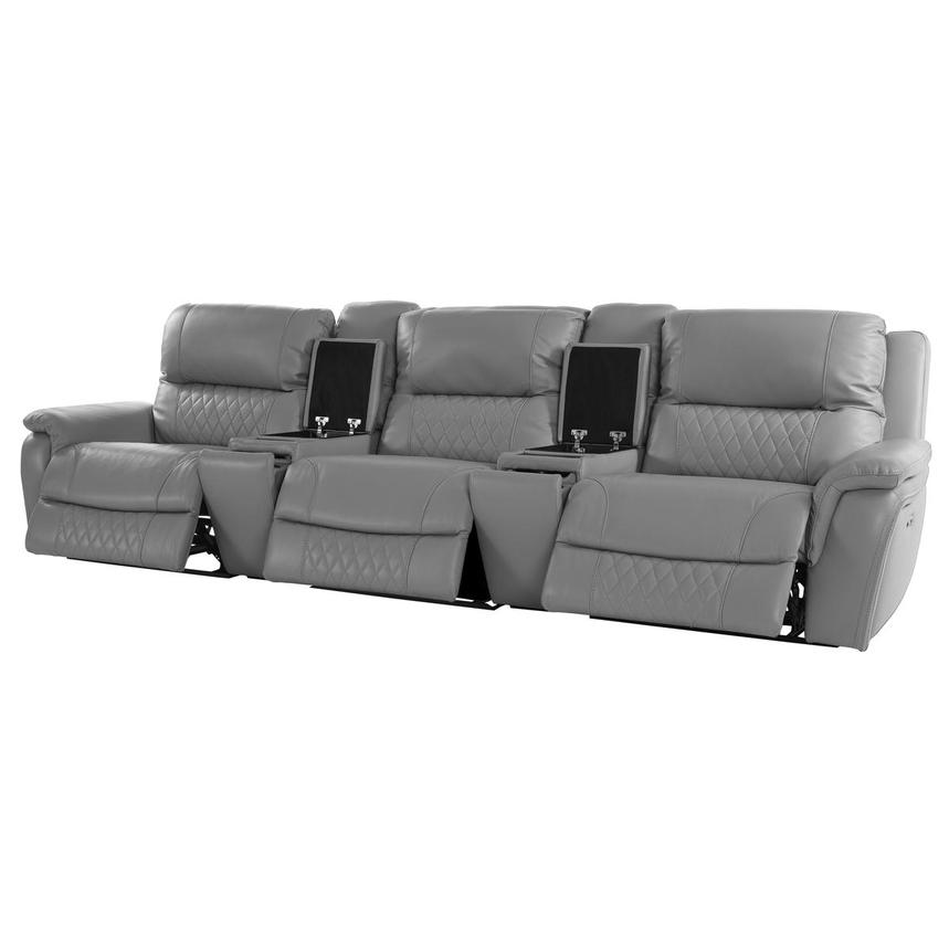 Ivone Home Theater Leather Seating with 5PCS/3PWR  alternate image, 3 of 17 images.