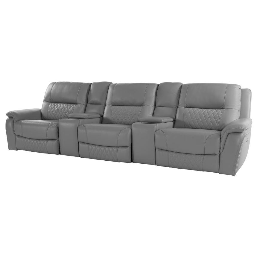 Ivone Home Theater Leather Seating with 5PCS/3PWR alternate image, 2 of 17 images.