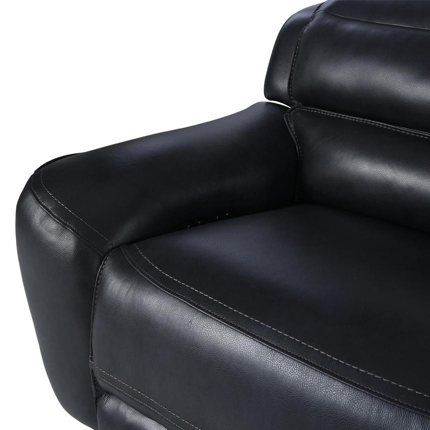 Cosmo ll Blueberry Leather Power Reclining Sectional with 6PCS/2PWR  alternate image, 6 of 20 images.