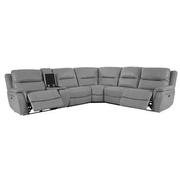 Ivone Leather Power Reclining Sectional with 6PCS/2PWR  alternate image, 2 of 17 images.
