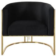 Gatsby Black Accent Chair  alternate image, 4 of 10 images.