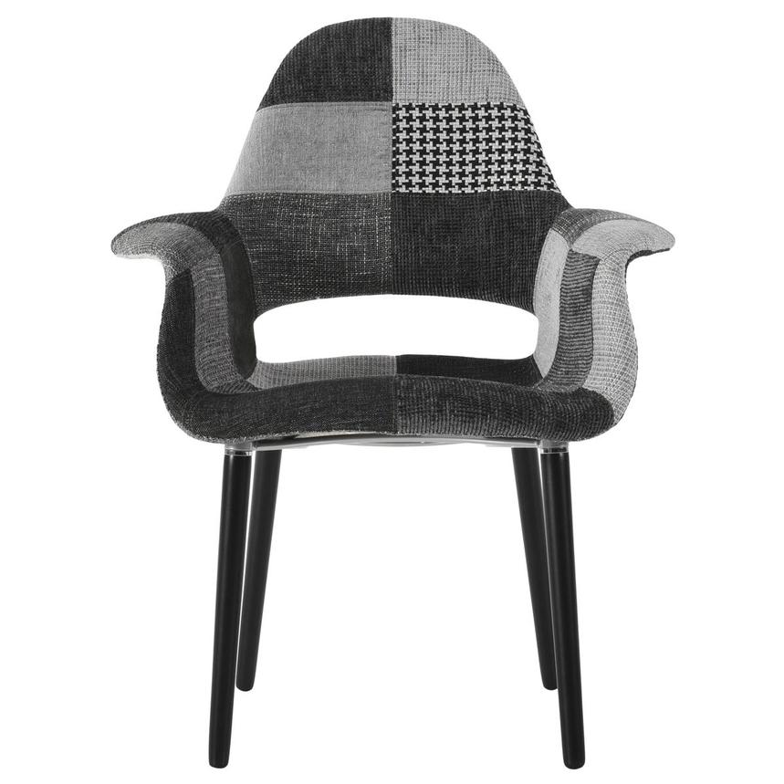 Patchwork Gray Accent Chair  alternate image, 4 of 7 images.