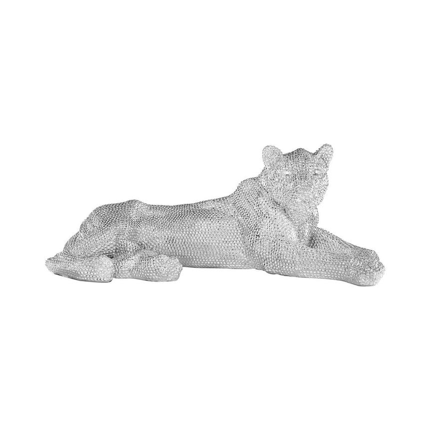 Panther Silver Floor Sculpture  main image, 1 of 8 images.